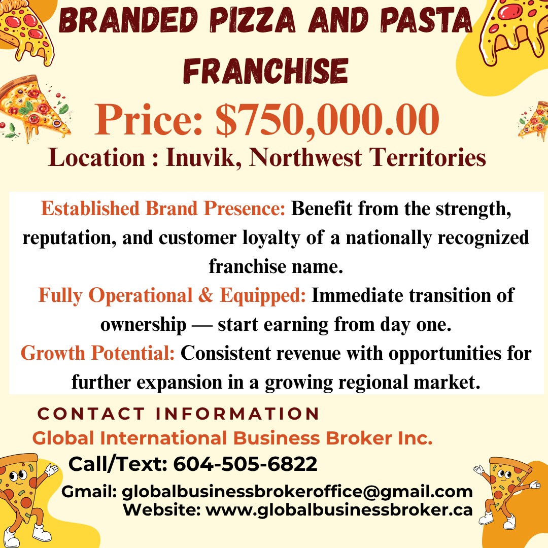 Premium Investment Opportunity: Branded Pizza & Pasta Franchise
